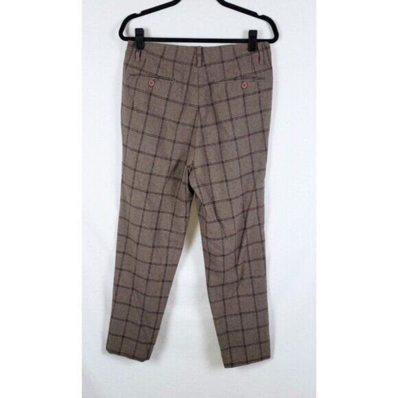 Asos Plaid Wool Pants Womens 32x32 Tapered Leg Academia Heritage - Picture 8 of 12